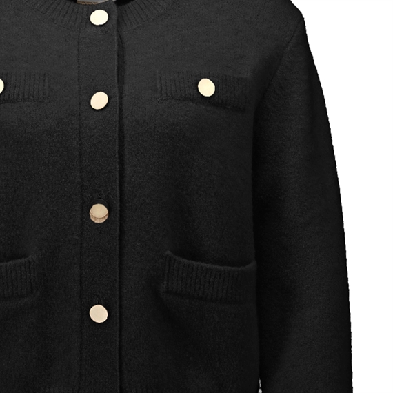 Allude Cashmere Cardigan, Sort